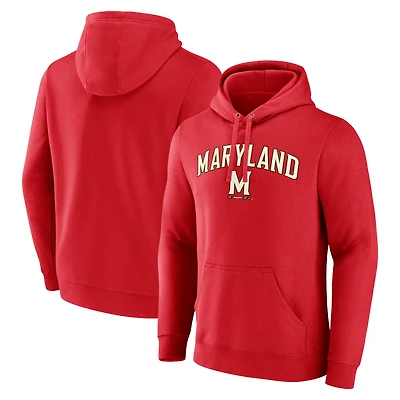Men's Red Maryland Terrapins Campus Pullover Hoodie
