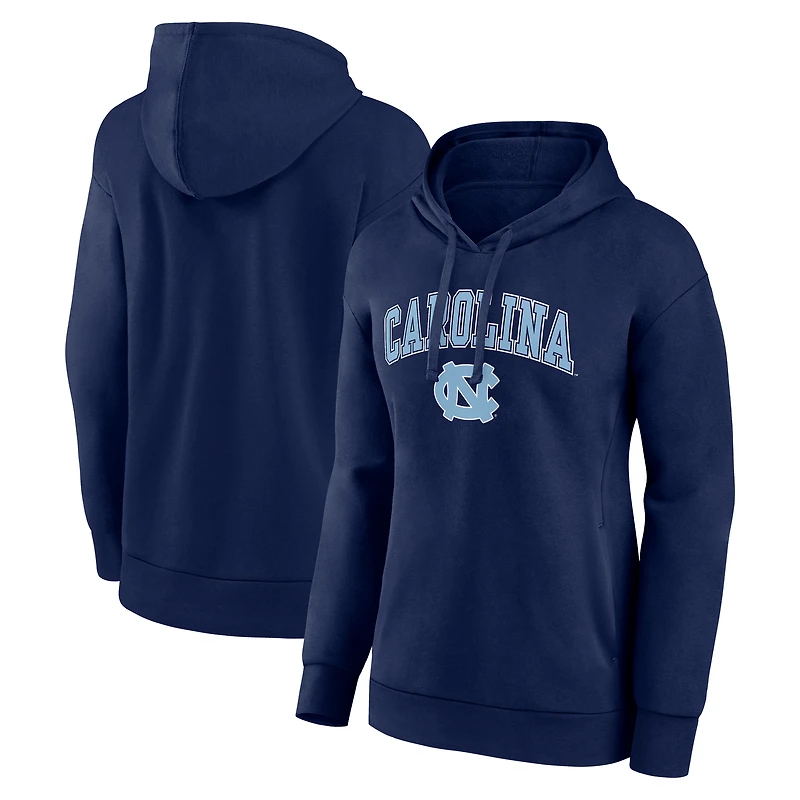 Women's Navy North Carolina Tar Heels Campus Pullover Hoodie