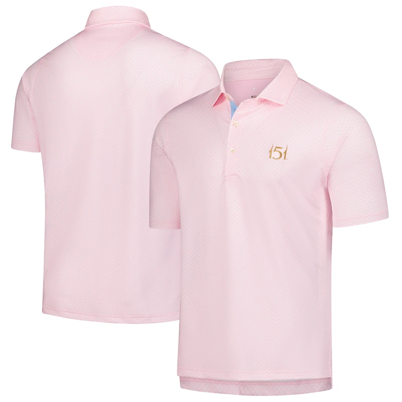 Men's Fairway & Greene  Pink Kentucky Derby Palmetto Polo