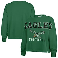 Women's '47 Kelly Green Philadelphia Eagles Outreach City Oversized Long Sleeve T-Shirt