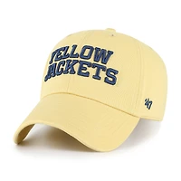 Men's '47 Light Gold Georgia Tech Yellow Jackets Clean Up Adjustable Hat
