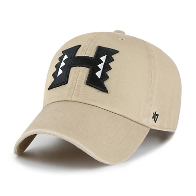 Men's '47 Khaki Hawaii Rainbow Warriors Clean Up Adjustable Hat