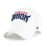 Men's '47 White Howard Bison Clean Up Adjustable Hat