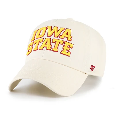 Men's '47 Sand Iowa State Cyclones Clean Up Adjustable Hat