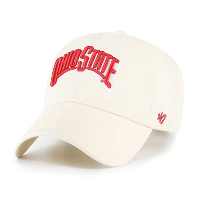 Men's '47 Sand Ohio State Buckeyes Clean Up Adjustable Hat