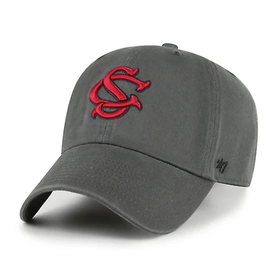 Men's '47 Charcoal South Carolina Gamecocks Clean Up Adjustable Hat