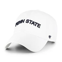 Unisex '47  Penn State Nittany Lions White Clean Up Adjustable Hat