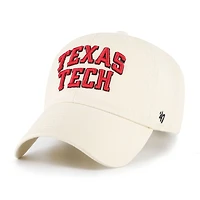 Men's '47 Sand Texas Tech Red Raiders Clean Up Adjustable Hat