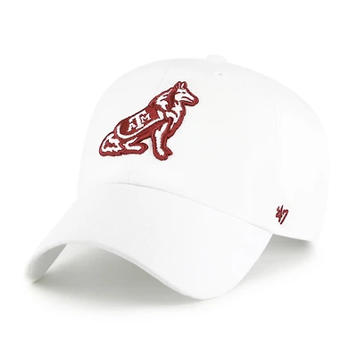 Men's '47 White Texas A&M Aggies Clean Up Adjustable Hat