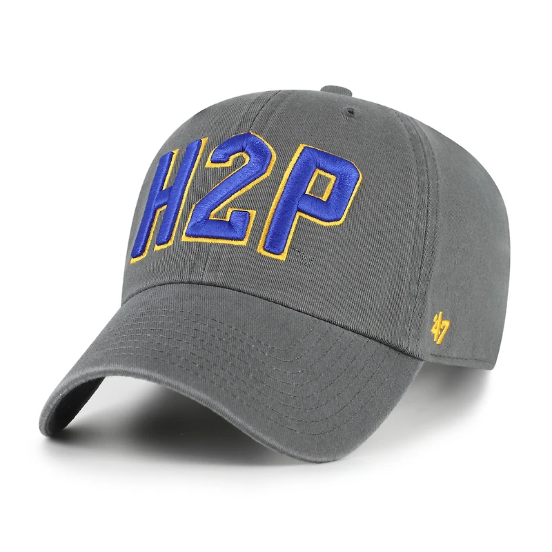 Men's '47 Charcoal Pitt Panthers Clean Up Adjustable Hat