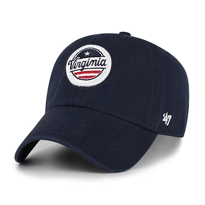 Men's '47 Navy Virginia Cavaliers Clean Up Adjustable Hat