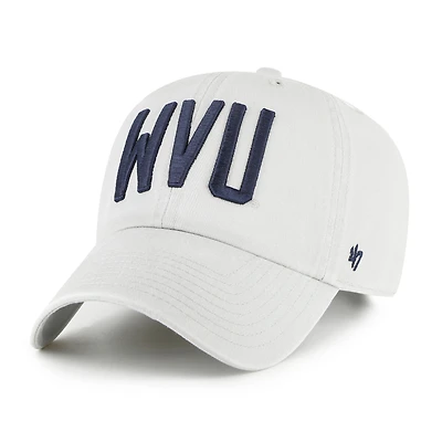 Men's '47 Gray West Virginia Mountaineers Clean Up Adjustable Hat