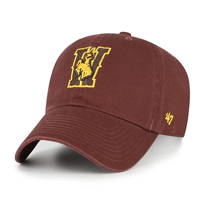 Men's '47 Brown Wyoming Cowboys Clean Up Adjustable Hat