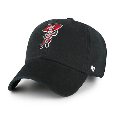 Youth '47 Black Ohio State Buckeyes Brutus Clean Up Adjustable Hat