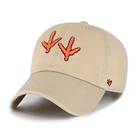 Youth '47 Khaki Virginia Tech Hokies Clean Up Adjustable Hat