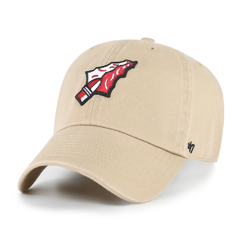 Youth '47 Khaki Florida State Seminoles Clean Up Adjustable Hat