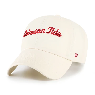 Men's '47 Natural Alabama Crimson Tide Vault Clean Up Adjustable Hat