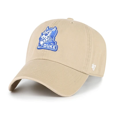 Men's '47 Khaki Duke Blue Devils Vault Clean Up Adjustable Hat