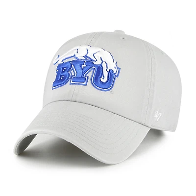 Men's '47 Gray BYU Cougars Vault Clean Up Adjustable Hat