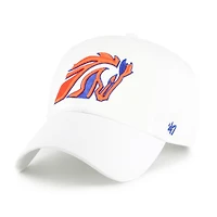 Men's '47 White Boise State Broncos Vault Clean Up Adjustable Hat