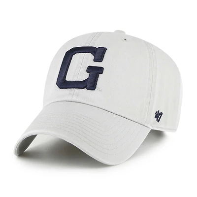 Men's '47 Gray Georgetown Hoyas Vault Clean Up Adjustable Hat