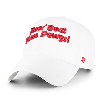 Men's '47 White Georgia Bulldogs Vault Clean Up Adjustable Hat