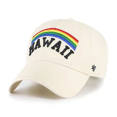 Men's '47 Sand Hawaii Rainbow Warriors Vault Clean Up Adjustable Hat