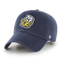 Men's '47 Navy Michigan Wolverines Vault Clean Up Adjustable Hat