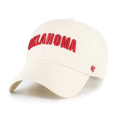 Men's '47 Sand Oklahoma Sooners Vault Clean Up Adjustable Hat