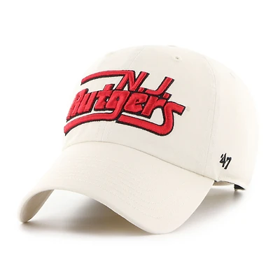 Men's '47 Sand Rutgers Scarlet Knights Vault Clean Up Adjustable Hat