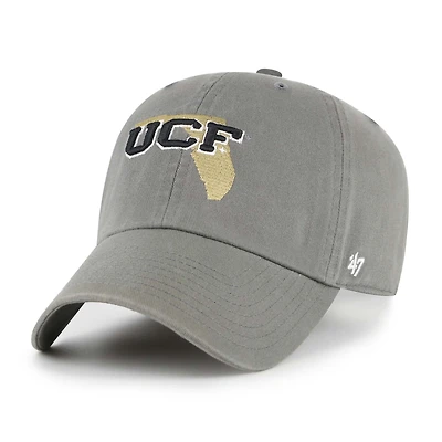 Men's '47 Dark Grey UCF Knights Vault Clean Up Adjustable Hat
