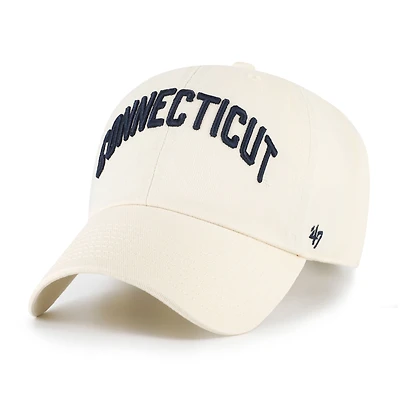 Men's '47 Sand UConn Huskies Vault Clean Up Adjustable Hat