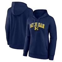 Women's Navy Michigan Wolverines Campus Pullover Hoodie