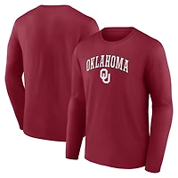 Men's Crimson Oklahoma Sooners Campus Long Sleeve T-Shirt
