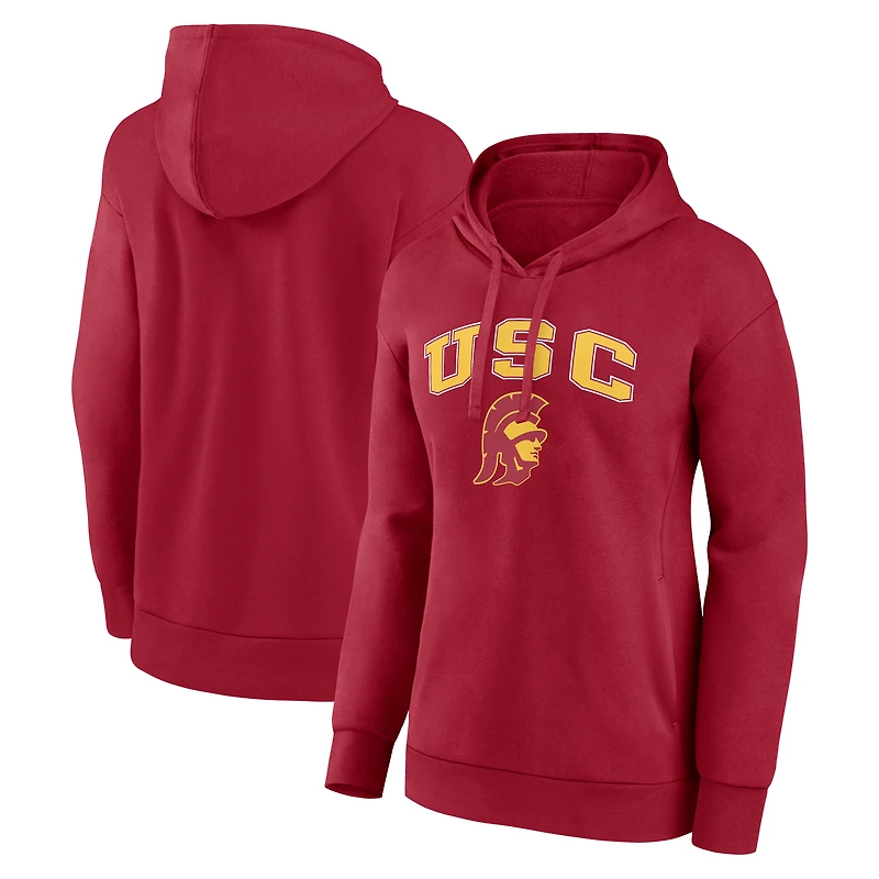 Women's Cardinal USC Trojans Campus Pullover Hoodie