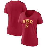 Women's Cardinal USC Trojans Campus V-Neck T-Shirt