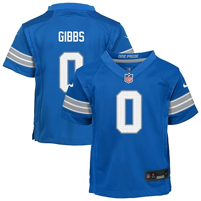 Preschool Nike Jahmyr Gibbs Blue Detroit Lions Team Player Game Jersey