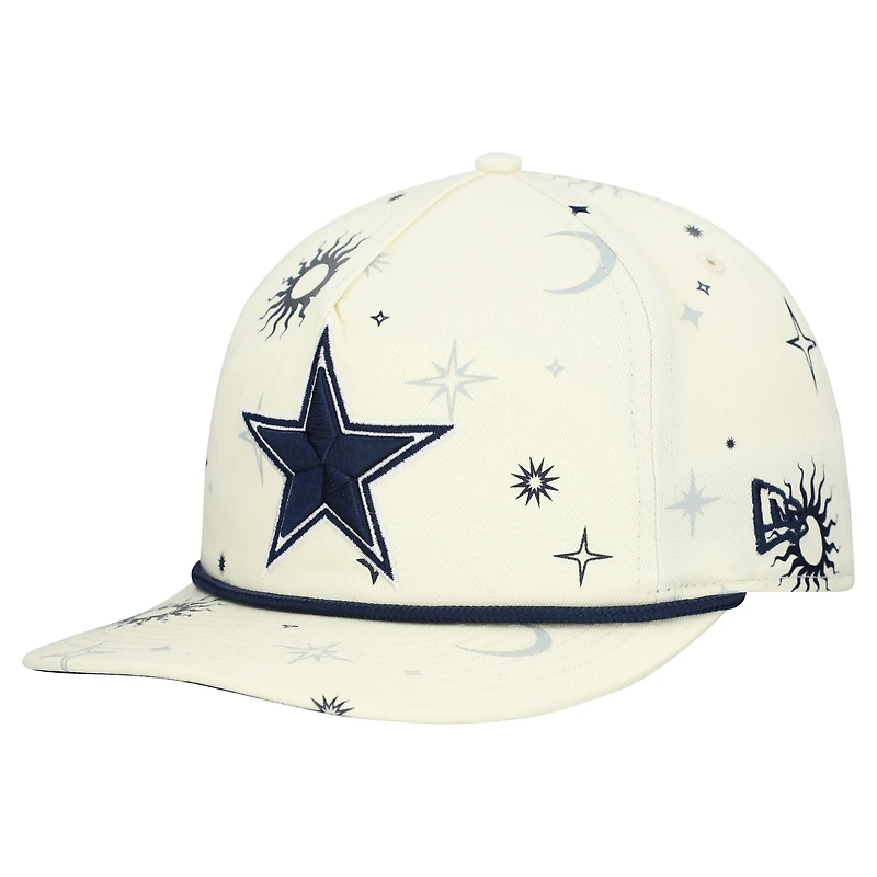 Men's New Era  Stone Dallas Cowboys Celestial Golfer Snapback Hat