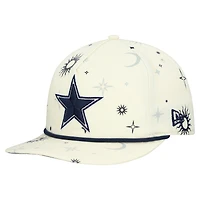 Men's New Era  Stone Dallas Cowboys Celestial Golfer Snapback Hat