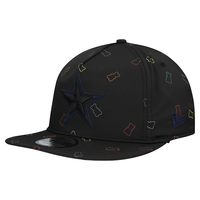 Men's New Era  Black Dallas Cowboys Gummy Golfer Snapback Hat