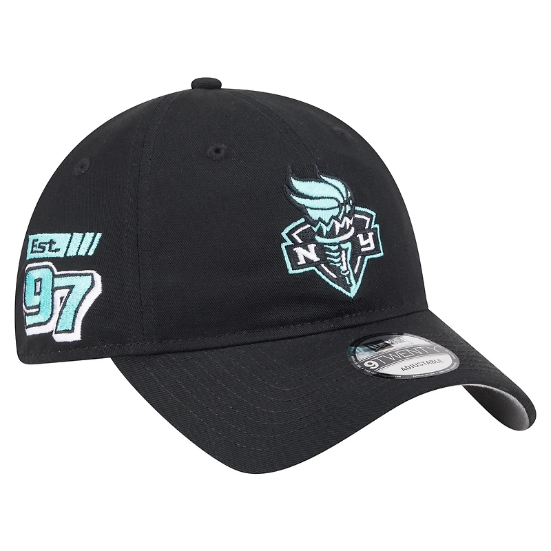 Unisex New Era Black New York Liberty 9TWENTY Established Date Side Patch Hat