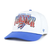 Men's '47 White/Blue Oklahoma City Thunder Tribute Two-Tone Hitch Adjustable Hat