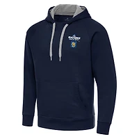 Men's Antigua Navy Finland Hockey 2025 4 Nations Face Off Victory Pullover Hoodie