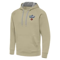 Men's Antigua Khaki Hockey Canada 2025 4 Nations Face Off Victory Pullover Hoodie