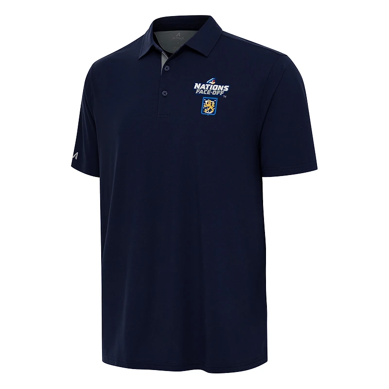 Men's Antigua Navy Finland Hockey 2025 4 Nations Face Off Era Polo