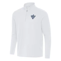 Men's Antigua White Sweden Hockey 2025 4 Nations Face Off Intent Quarter-Zip Top