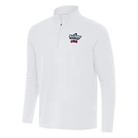 Men's Antigua White USA Hockey 2025 4 Nations Face Off Intent Quarter-Zip Top