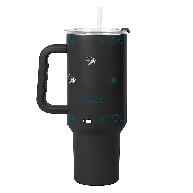 San Jose Sharks 40oz. Step and Repeat Powder Coat Tumbler