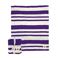 Los Angeles Lakers 50" x 60" Cable-Knit Throw Blanket