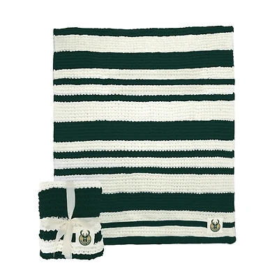 Milwaukee Bucks 50" x 60" Cable-Knit Throw Blanket